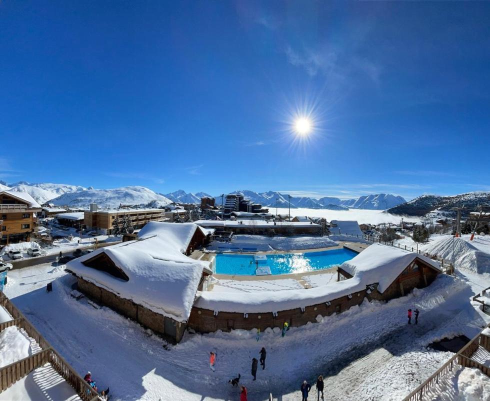 Superbe Studio Avec Vue Exceptionnelle Alpe d'Huez Exterior photo