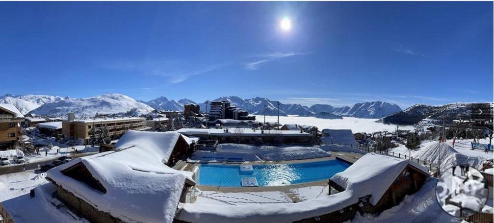 Superbe Studio Avec Vue Exceptionnelle Alpe d'Huez Exterior photo